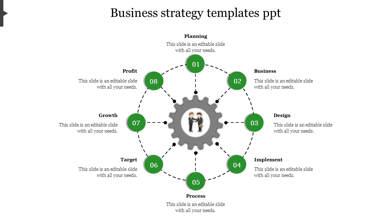 business strategy templates ppt-Green